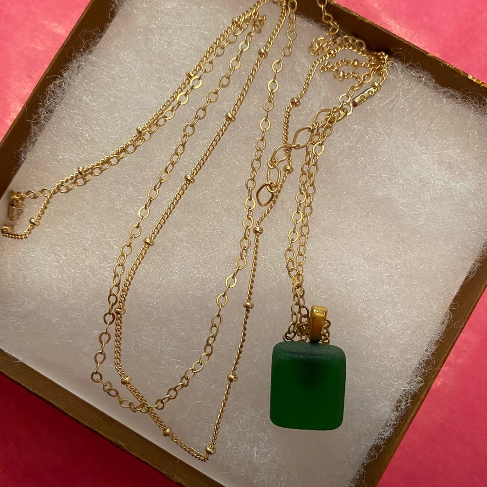 Sea glass necklace